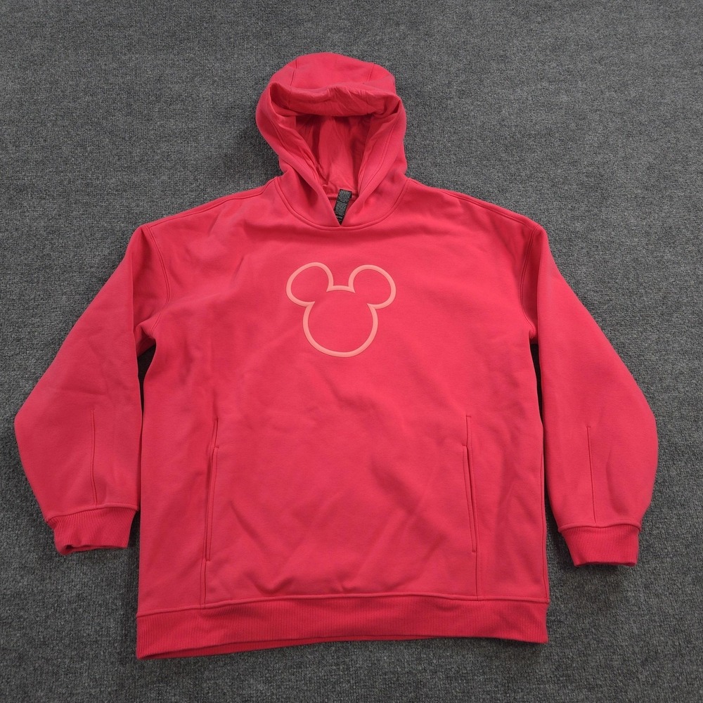 lululemon athletica Pink Red Hoodie with Mickey Outline